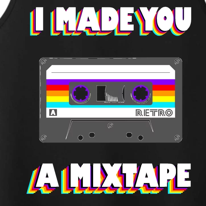 I Made You A Mixtape Retro 1980s Performance Tank