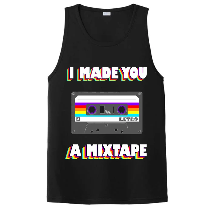 I Made You A Mixtape Retro 1980s Performance Tank