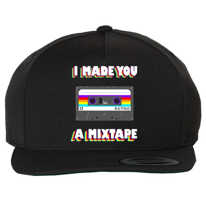 I Made You A Mixtape Retro 1980s Wool Snapback Cap