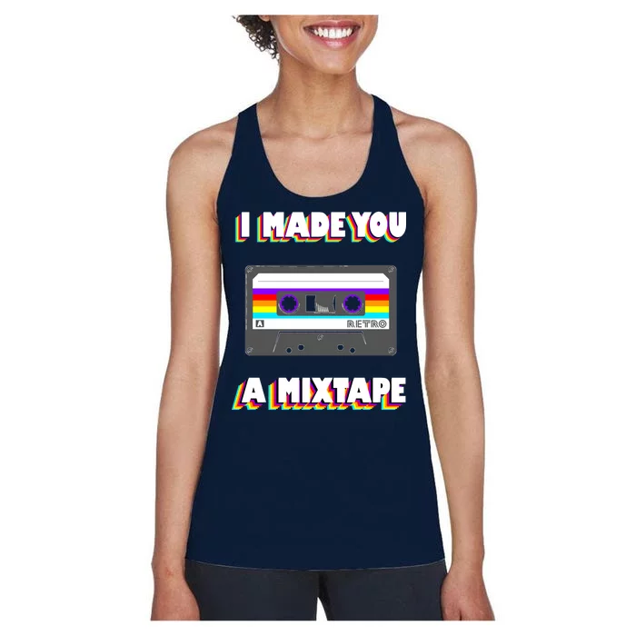 I Made You A Mixtape Retro 1980s Women's Racerback Tank