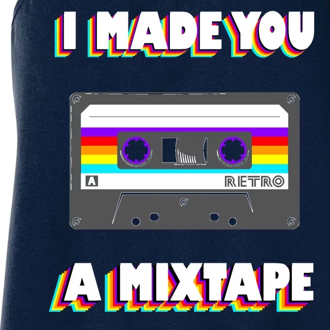 I Made You A Mixtape Retro 1980s Women's Racerback Tank