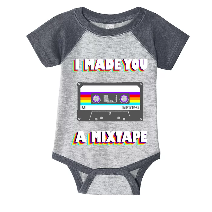 I Made You A Mixtape Retro 1980s Infant Baby Jersey Bodysuit