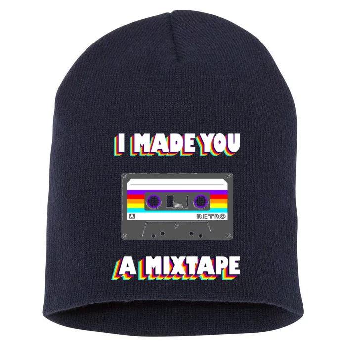 I Made You A Mixtape Retro 1980s Short Acrylic Beanie