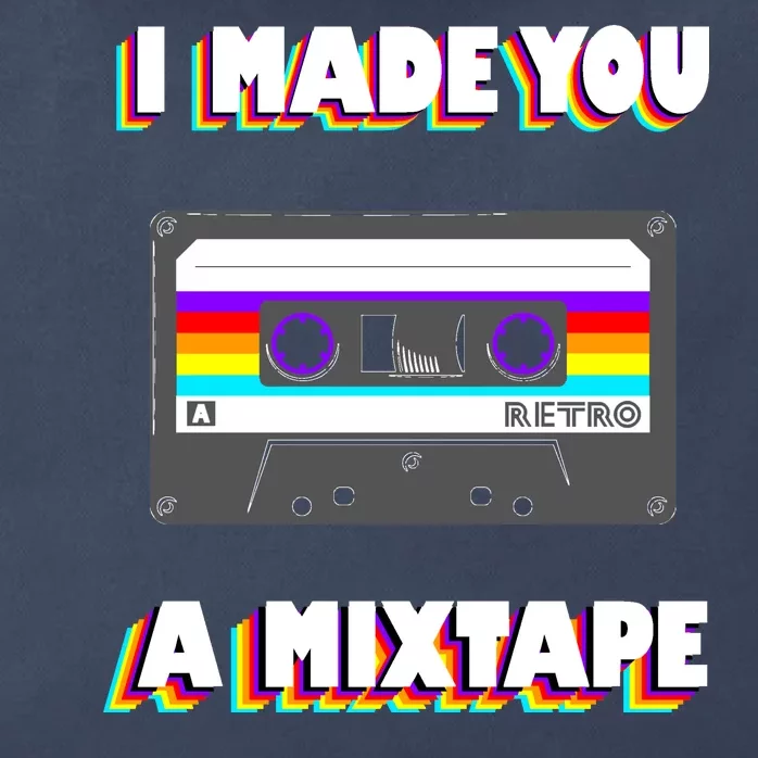 I Made You A Mixtape Retro 1980s Zip Tote Bag