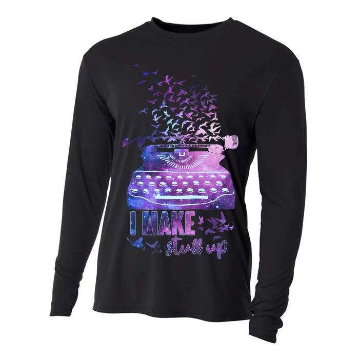 I Make Stuff Up Typewriter Cooling Performance Long Sleeve Crew