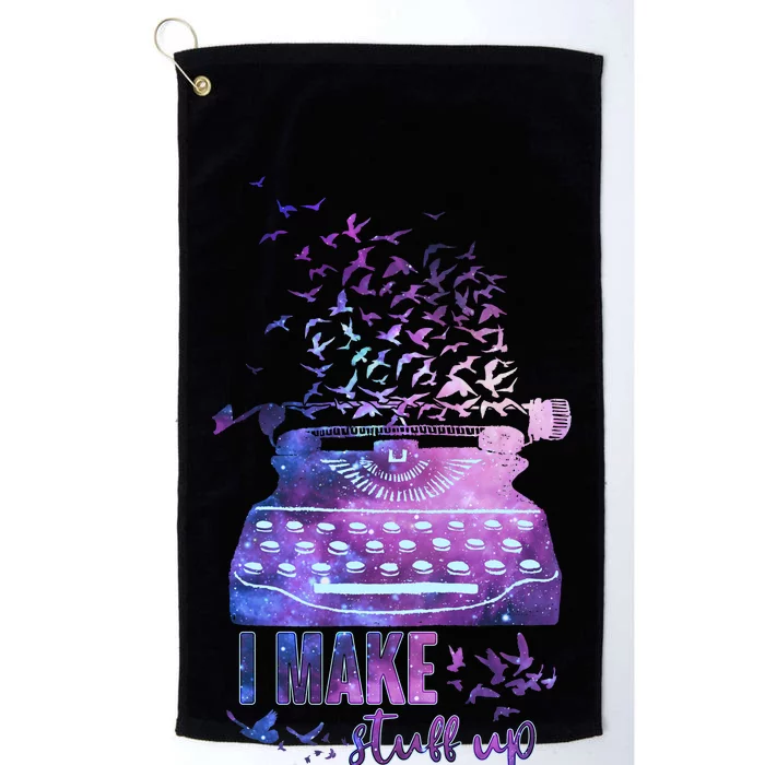 I Make Stuff Up Typewriter Platinum Collection Golf Towel