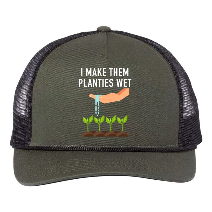 I Make Them Planties Wet Retro Rope Trucker Hat Cap