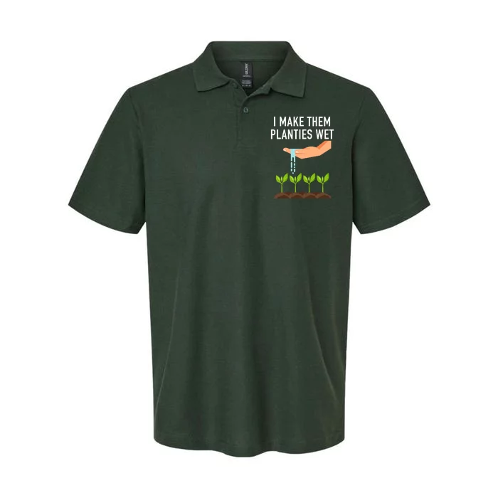 I Make Them Planties Wet Softstyle Adult Sport Polo