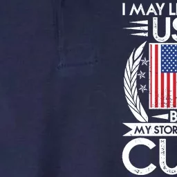 I May Live In The USA But My Story Began In Cuba Softstyle Adult Sport Polo