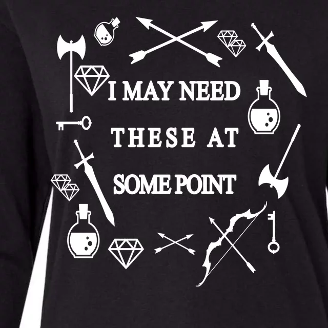 I May Need These At Some Point Swords & Weapons Womens Cotton Relaxed Long Sleeve T-Shirt