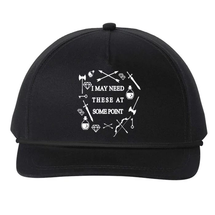 I May Need These At Some Point Swords & Weapons Snapback Five-Panel Rope Hat