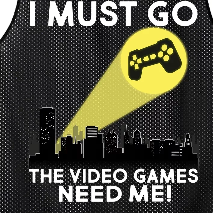 I Must Go The Video Game Needs Me Mesh Reversible Basketball Jersey Tank