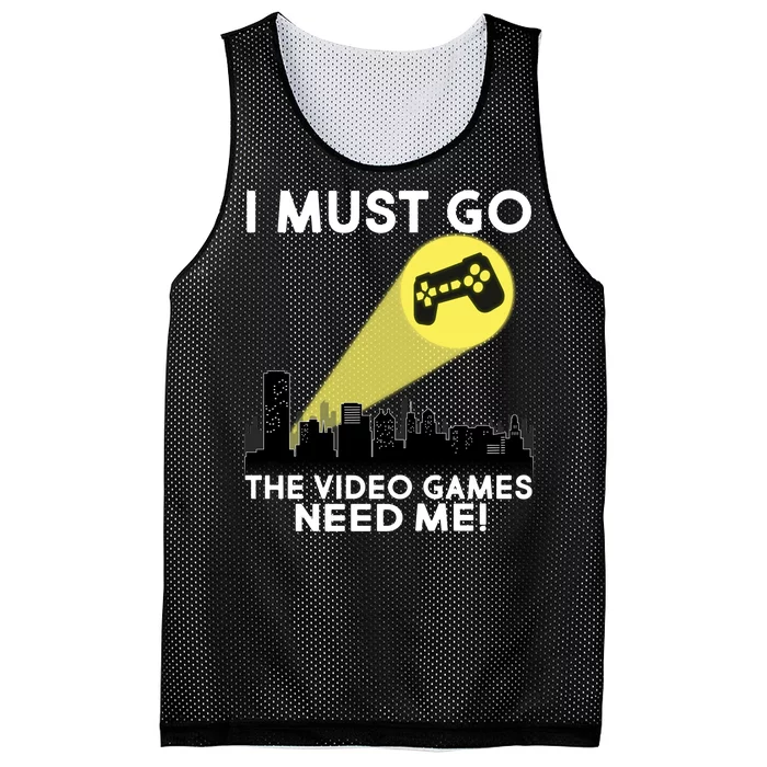 I Must Go The Video Game Needs Me Mesh Reversible Basketball Jersey Tank