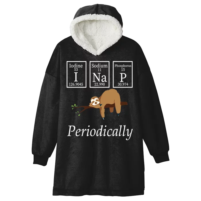 I Nap Periodically Lazy Sloths Lovers Hooded Wearable Blanket