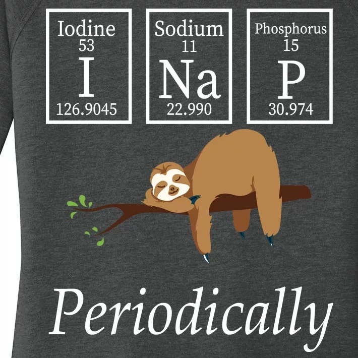 I Nap Periodically Lazy Sloths Lovers Women's Perfect Tri Tunic Long Sleeve Shirt