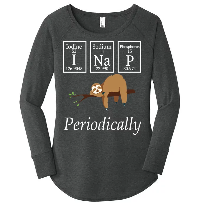 I Nap Periodically Lazy Sloths Lovers Women's Perfect Tri Tunic Long Sleeve Shirt