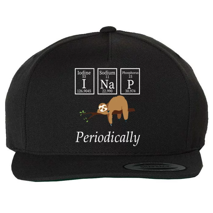 I Nap Periodically Lazy Sloths Lovers Wool Snapback Cap