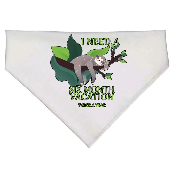 I Need A Six Month Vacation USA-Made Doggie Bandana