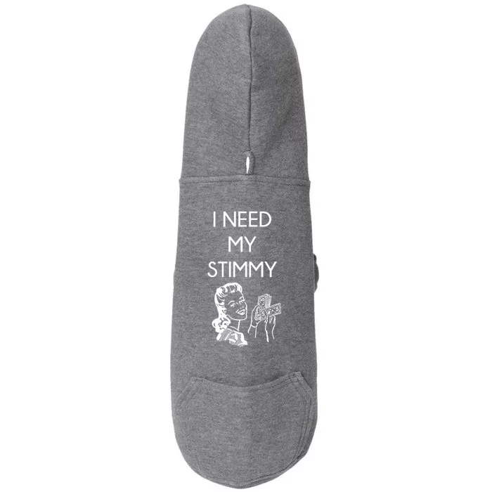 I Need My Stimmy Funny Stimulus Check Doggie 3-End Fleece Hoodie