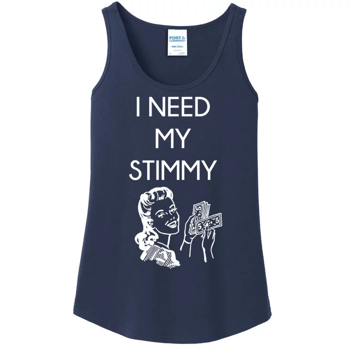 I Need My Stimmy Funny Stimulus Check Ladies Essential Tank