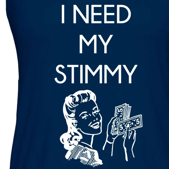 I Need My Stimmy Funny Stimulus Check Ladies Essential Flowy Tank