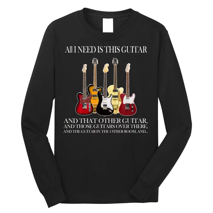 I Need My Ukulele Guitars Long Sleeve Shirt