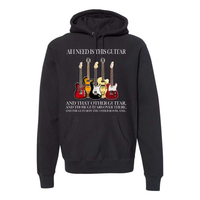 I Need My Ukulele Guitars Premium Hoodie