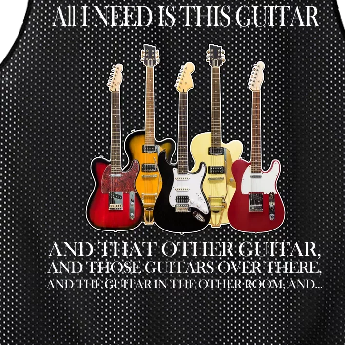 I Need My Ukulele Guitars Mesh Reversible Basketball Jersey Tank