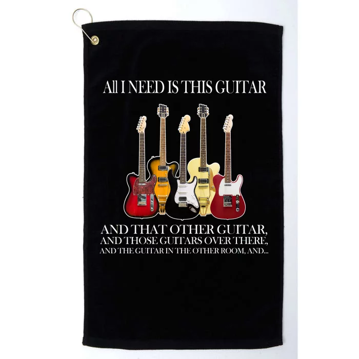 I Need My Ukulele Guitars Platinum Collection Golf Towel