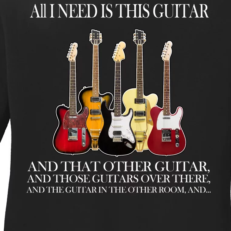 I Need My Ukulele Guitars Ladies Long Sleeve Shirt