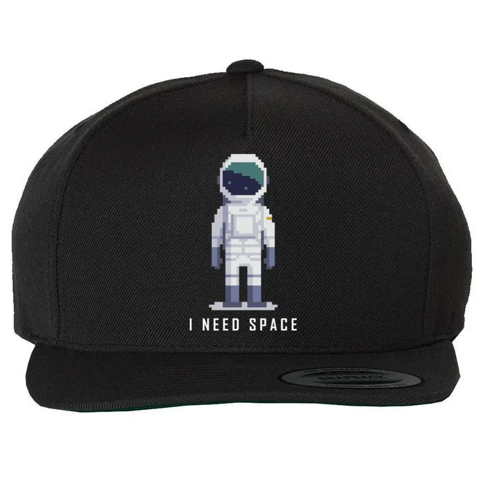 I Need Space Wool Snapback Cap