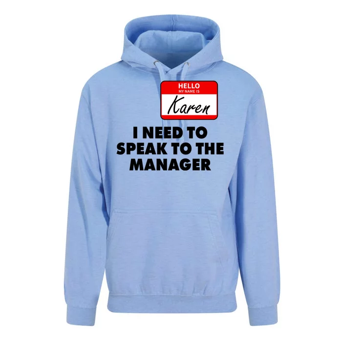 I Need To Speak To The Manager Karen Costume Unisex Surf Hoodie