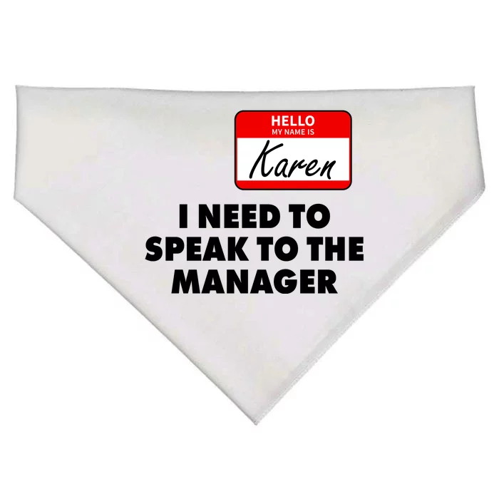 I Need To Speak To The Manager Karen Costume USA-Made Doggie Bandana