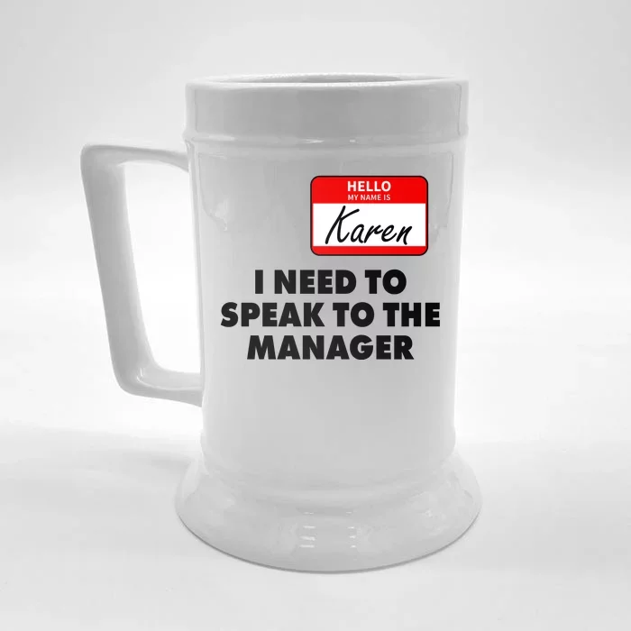 I Need To Speak To The Manager Karen Costume Front & Back Beer Stein