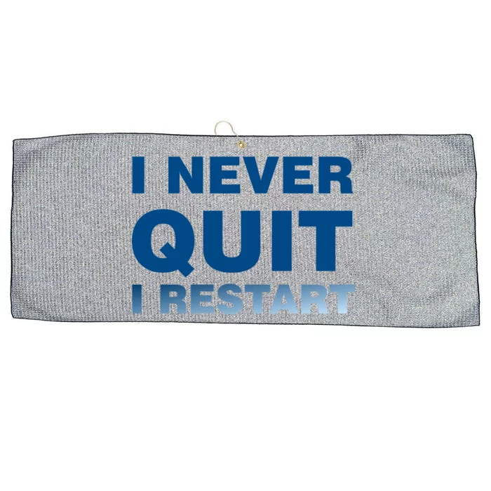 I Never Quit I Restart Gamer Large Microfiber Waffle Golf Towel