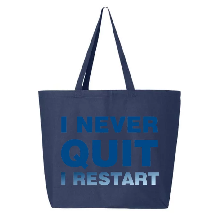 I Never Quit I Restart Gamer 25L Jumbo Tote