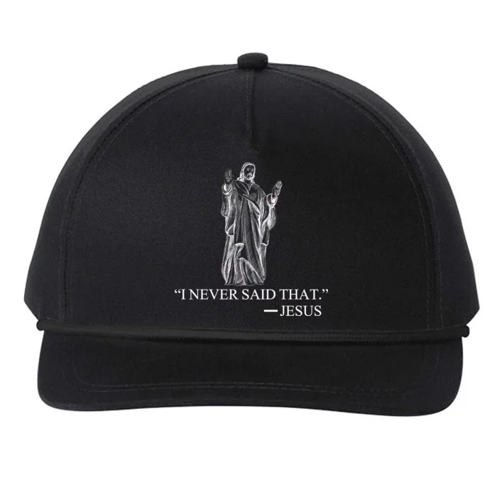 I Never Said That - Jesus Christ Snapback Five-Panel Rope Hat