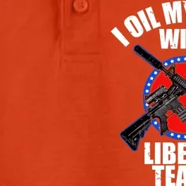 I Oil My Guns With Liberal tears Dry Zone Grid Performance Polo