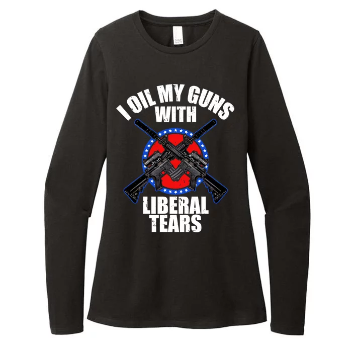 I Oil My Guns With Liberal tears Womens CVC Long Sleeve Shirt