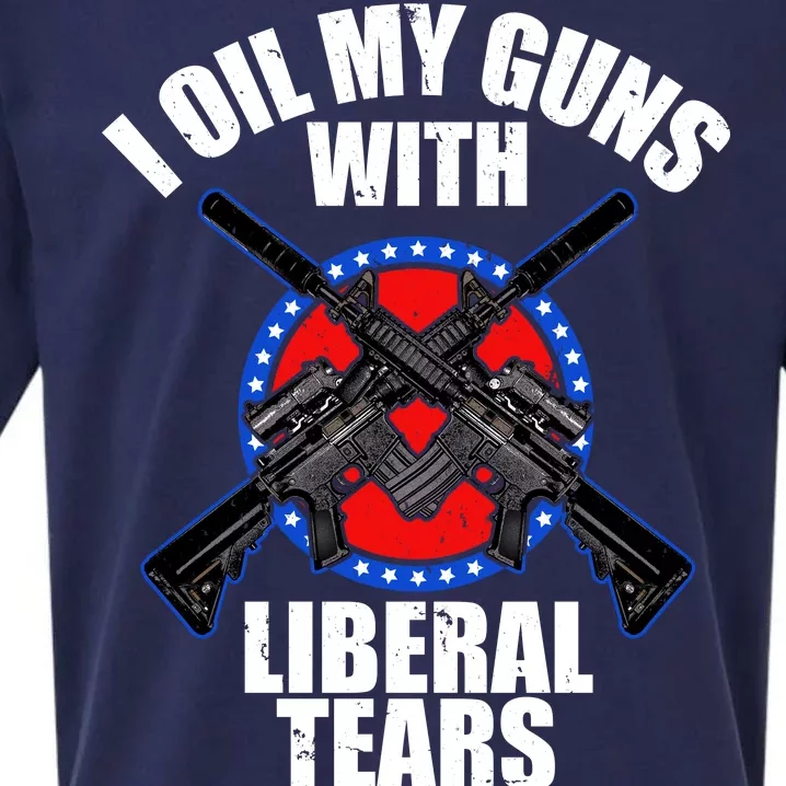 I Oil My Guns With Liberal tears Sueded Cloud Jersey T-Shirt