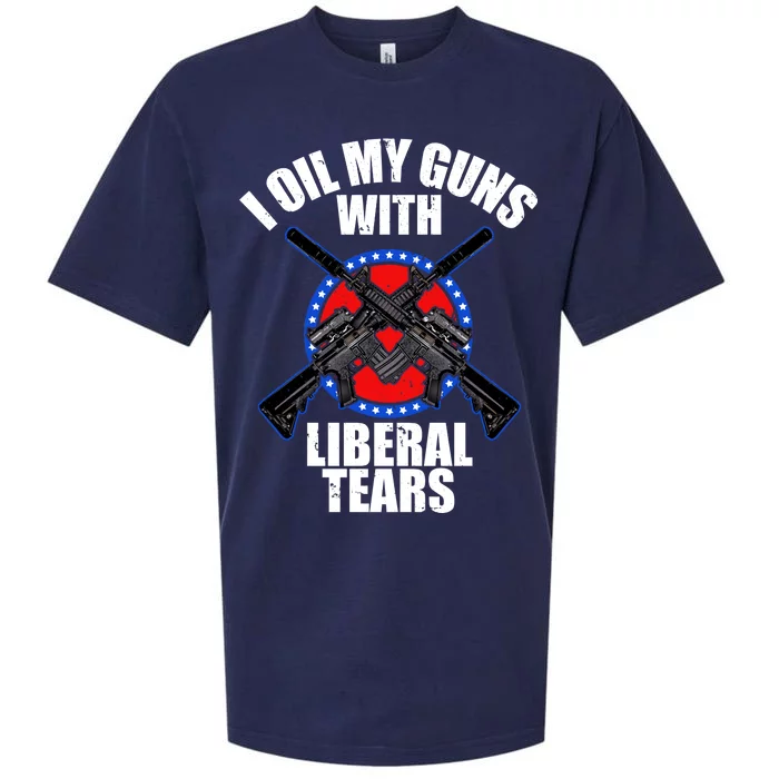 I Oil My Guns With Liberal tears Sueded Cloud Jersey T-Shirt