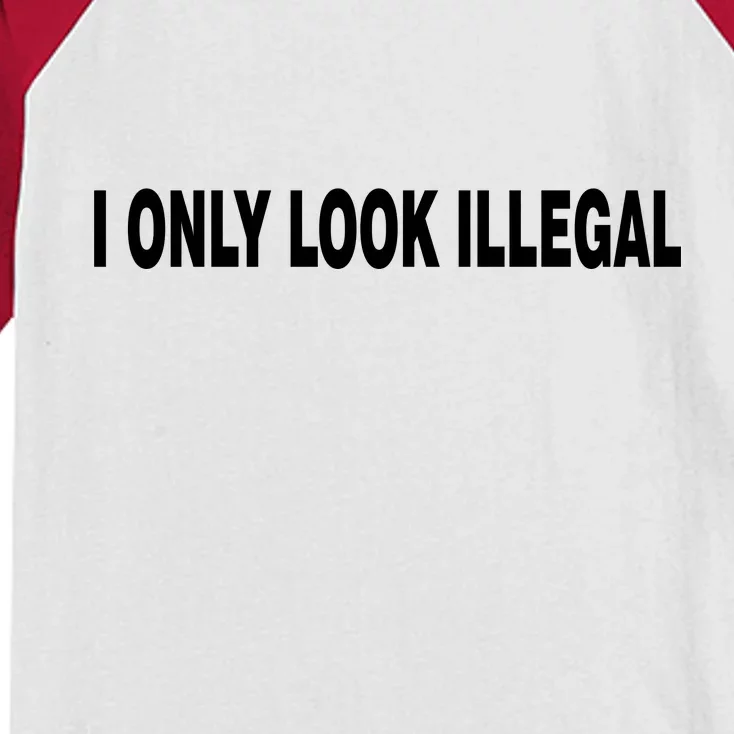 I Only Look Illegal Kids Colorblock Raglan Jersey