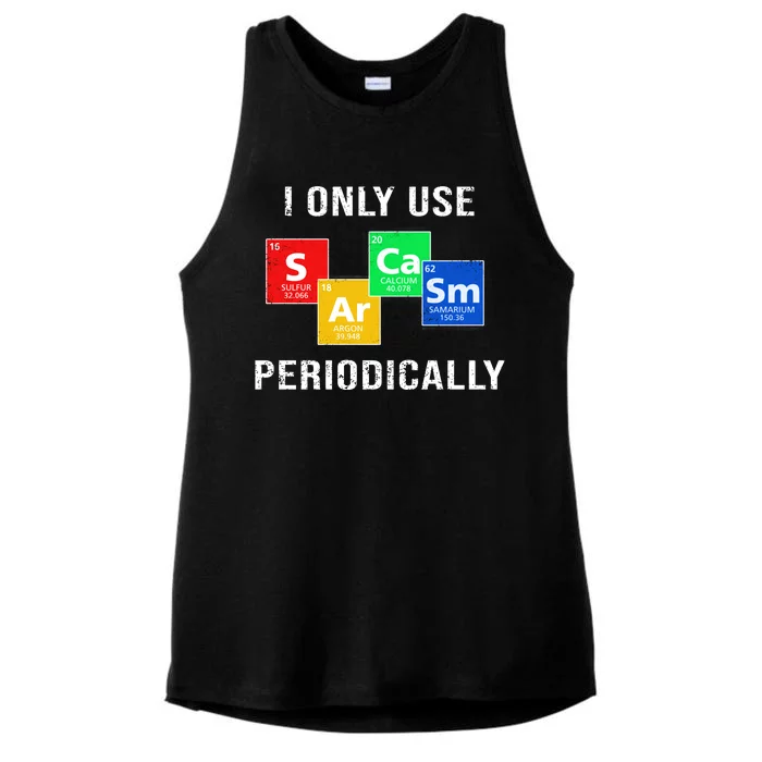 I Only Use Sarcasm Periodically Ladies Tri-Blend Wicking Tank