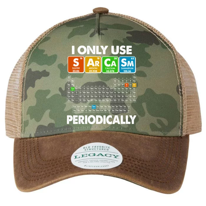 I Only Use SArCaSm Periodically Periodic Chart Legacy Tie Dye Trucker Hat