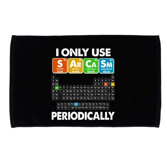 I Only Use SArCaSm Periodically Periodic Chart Microfiber Hand Towel