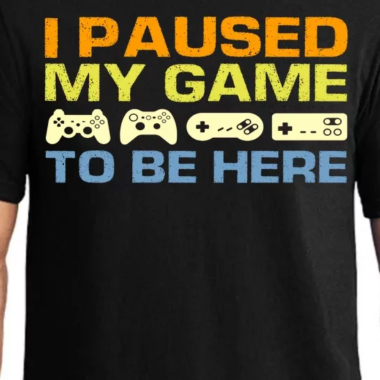 I Paused My Game To Be Here Retro Controllers Pajama Set