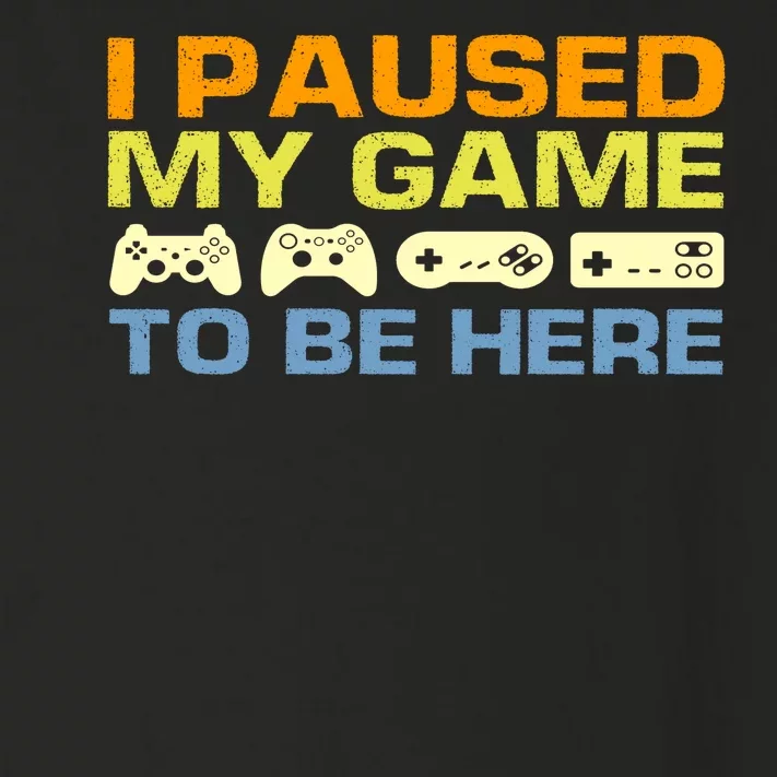 I Paused My Game To Be Here Retro Controllers Toddler Long Sleeve Shirt