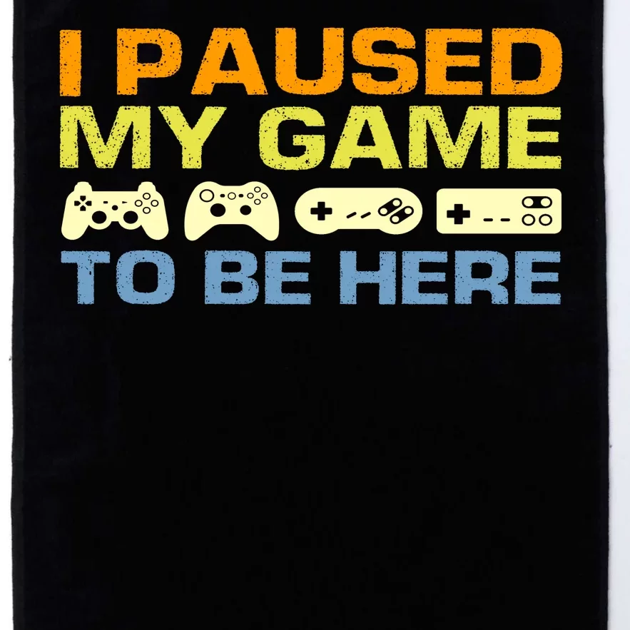 I Paused My Game To Be Here Retro Controllers Platinum Collection Golf Towel