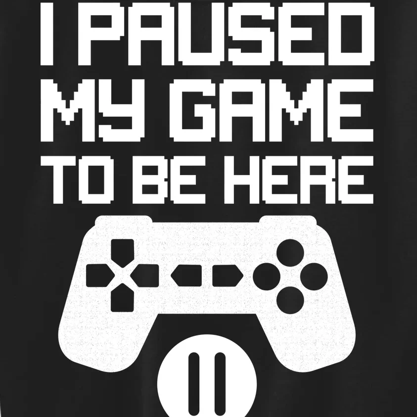 I Paused My Video Game To Be Here Kids Sweatshirt