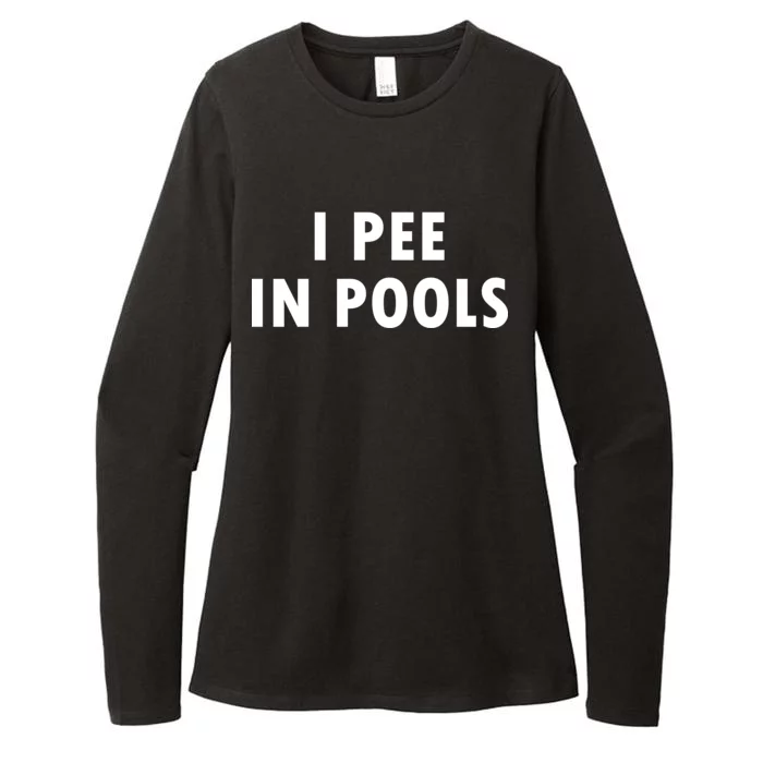 I Pee In Pools Womens CVC Long Sleeve Shirt